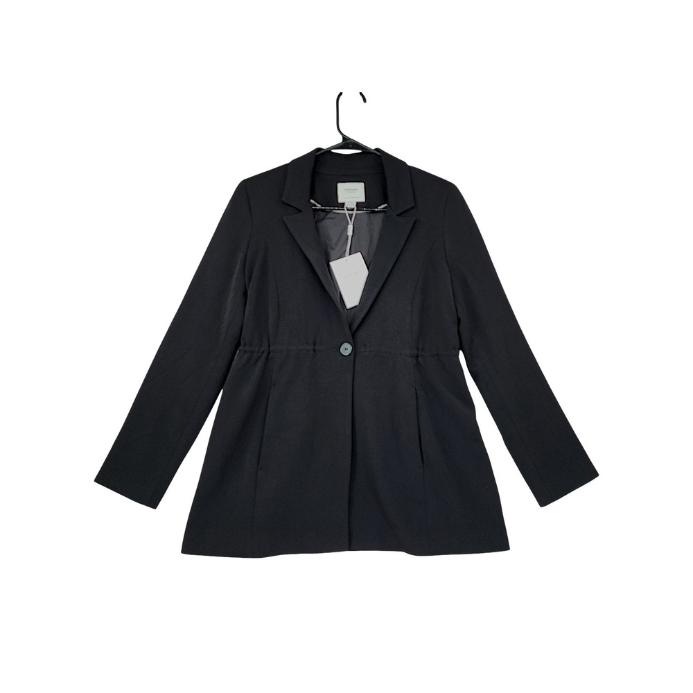 Seraphine Corporate‎ Blazer 4 Cam Black Drawstring Waist Maternity Tailored Work